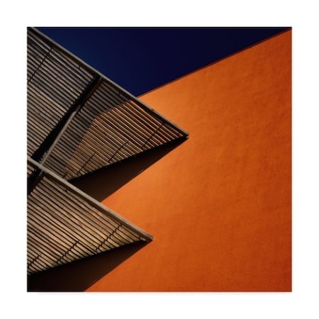 Harry Verschelden 'Orange Lines And Shadows' Canvas Art,24x24